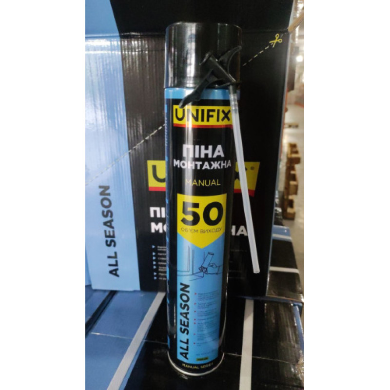 Пена ручная Всесезонная 50л 750мл UNIFIX Арт.951285
