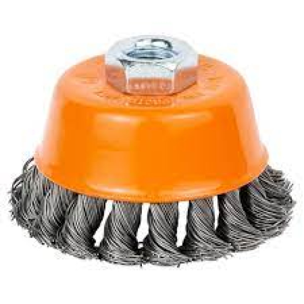 Щітка дротяна чашоподібна Ø65мм М14×2 мм (сталева кручена) GRAD Арт.9042065