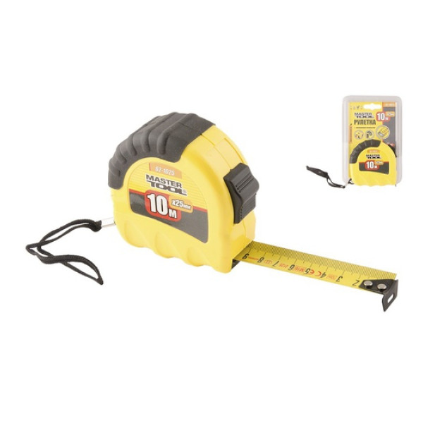 Рулетка 10×25мм Master Tool Арт.62-1025