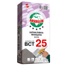 Ансерглоб ВСТ-25 Шпаклевка фасадная финиш белая 15кг Арт.27271