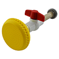 Душовий комплект з пласт.душем 9см довгий Арт.416333