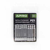 Бита РZ1*50мм хром (10шт/уп) APRO Арт.309138