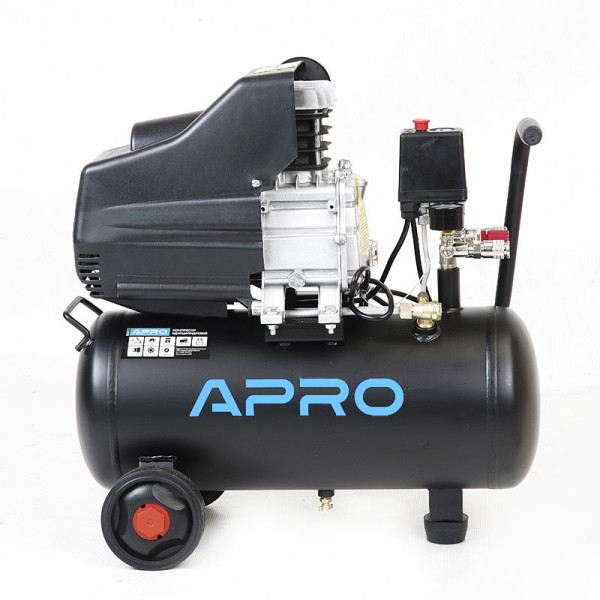 Компресор одноциліндровий 1,5кВт 205л 8бар 24л APRO Арт.850175