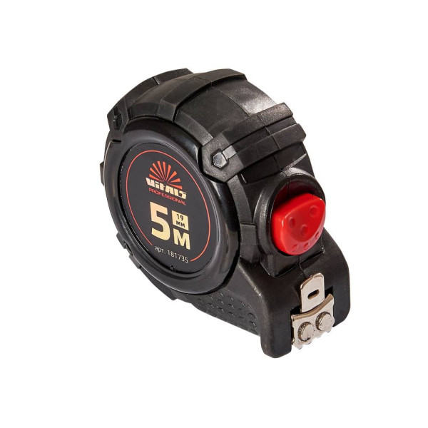 Рулетка гумова з нейлоновим покриттям полотна 5м×25мм Vitals Арт.181736