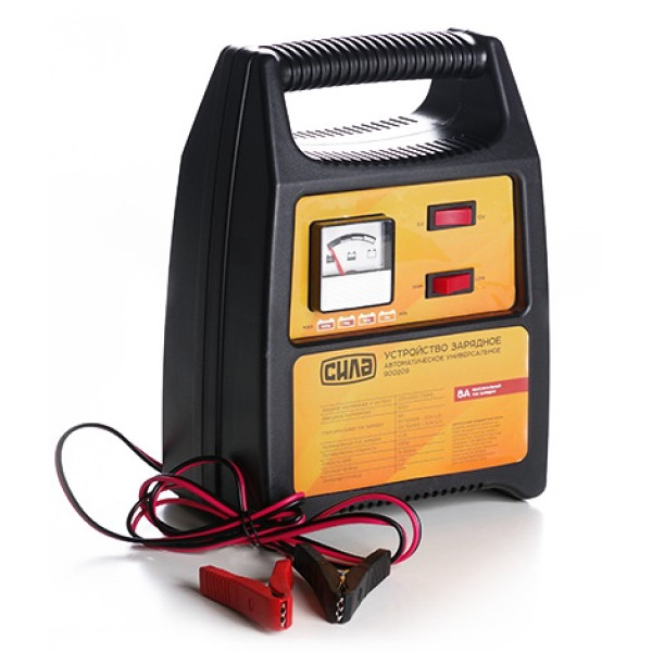 Зарядний пристрій 8А, 6/12В до 112Ah СИЛА Арт.900209