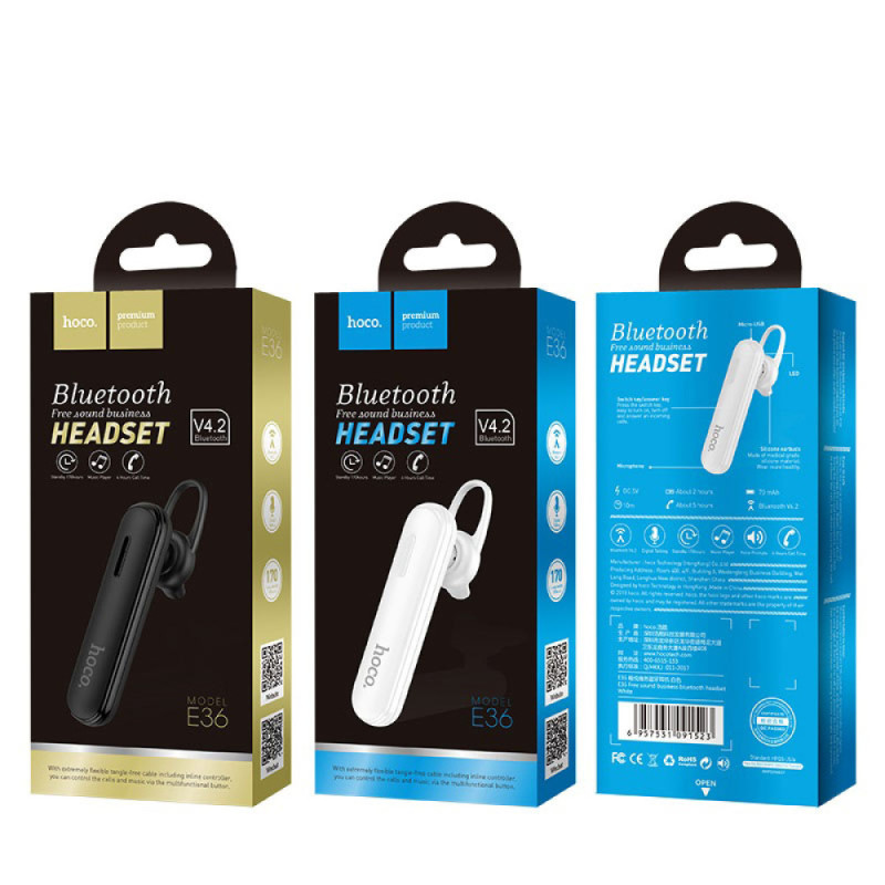 Bluetooth гарнітура Hoco E36 Арт.16009