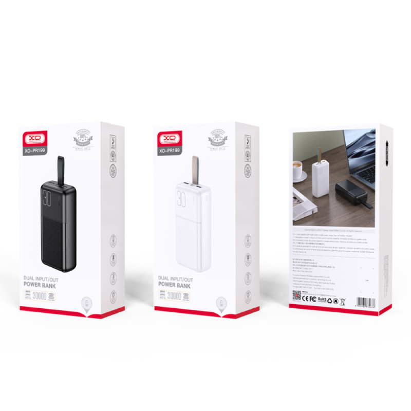 Повербанк  XO PR199 30000mAh 2.1A Арт.45715
