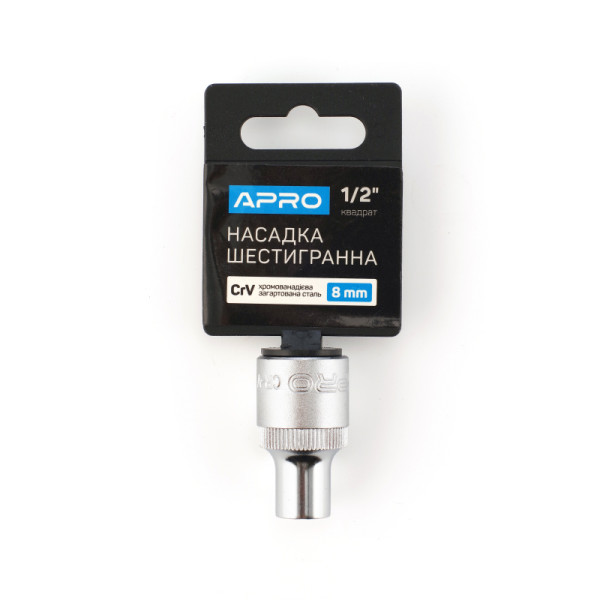 Насадка шестигранна CrV 1/2 10мм APRO Арт.252710