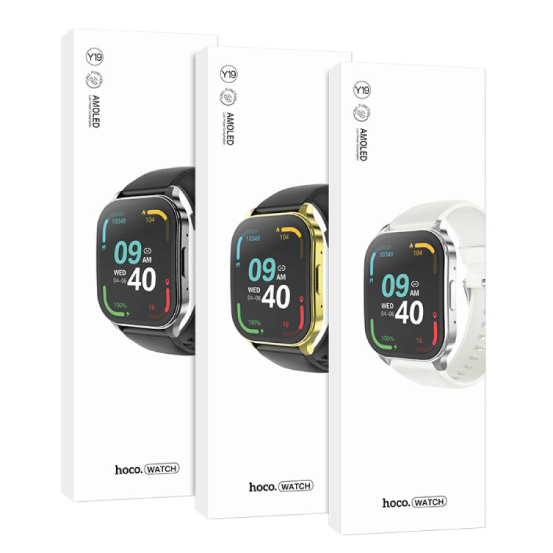 Смарт-часы Hoco Y19 AMOLED sports Арт.45169
