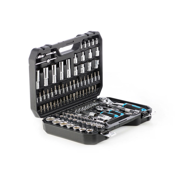 Набір насадок інструментів торцевих з тріскачкою CrV 1/4, 1/2 (90т) (94шт) APRO Арт.251494