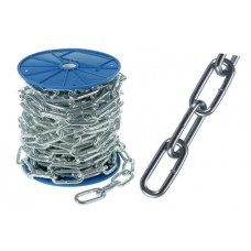 Ланцюг довголанковий оцинкований 6мм DIN 5685C бухта 18м APRO Арт.CH-LL6