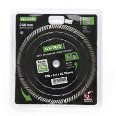 Диск відрізний по бетону 230х2,8Турбо (APRО) Арт.830034