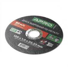 Диск відрізний по металу 125х1,0х22,2 мм АПРО Арт.829081