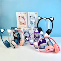Навушники бездротові Bluetooth Cat Ear P47M c RGB Light підсвічуванням Арт.33956