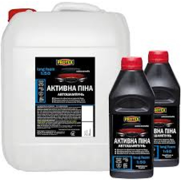 Автошампунь активна піна PROTEX  1л