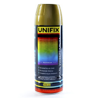 Эмаль универсальная акриловая золото глянец 400мл UNIFIX Арт.951051