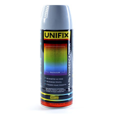 Емаль універсальна акрилова срібло глянець 400мл UNIFIX Арт.951050
