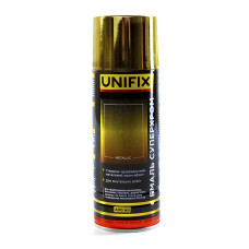 Эмаль акриловая суперхром зеркальный золото глянец 400мл UNIFIX Арт.951053
