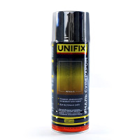 Эмаль акриловая суперхром зеркальное серебро глянец 400мл UNIFIX Арт.951054