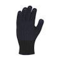 Перчатки черные рабочие с синей пвхточкой 10класс Арт.15500