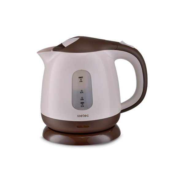 Электрочайник EK-01PBC 1л, 900-1100Вт, корпус пластик, кофейный Metec Арт.700032