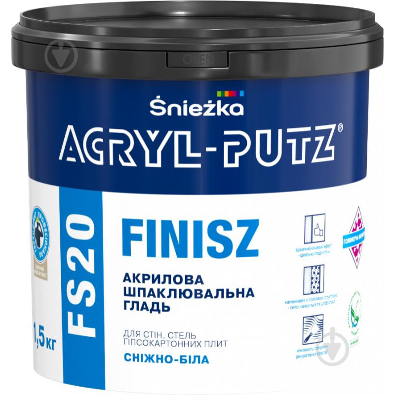 Шпаклівка Sniezka ACRYL-PUTZ FS20 8кг Арт.10303004