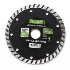 Диск до бетону 125х2,4мм (22-24%) турбо APRO Арт.830031