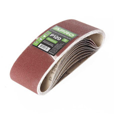 Стрічка шліфувальна нескінченна APRO P120 75×533мм 10шт Арт.828055