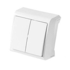 Вимикач 2кл накладний білий Viko Vera IP20 Арт.005265