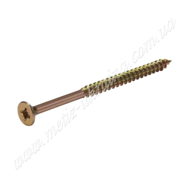 Шуруп універсальний з потайною головкою жовтий 6,0х140 Арт.005266