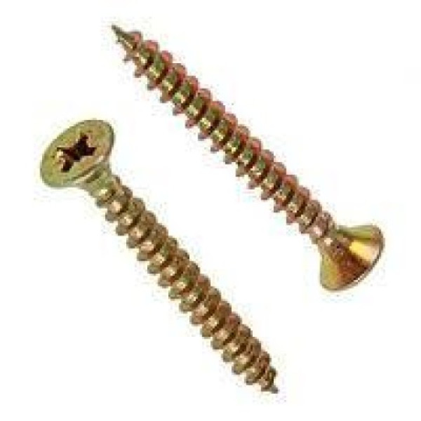 Шуруп універ. жовтий цинк 6х50 (250шт) Арт. 1001600500002