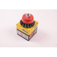 Щітка конусна D100м з латуньованого рифленого дроту Mastertool Арт.19-8110