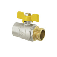 Кран Шаровий Raftec YELLOW DN20 (3/4’’) НВ Бабочка Арт.53772