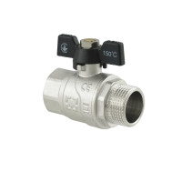 Кран кульовий DN20 ВЗ 3/4 BLACK метелик  Raftec Арт.50230