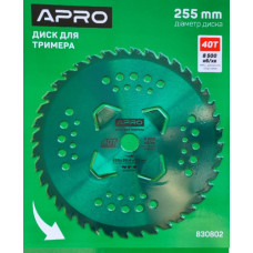 Диск для тримера з твердосплавними напайками 40Т 4 пелюстка APRO Арт.830802