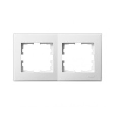 Рамка 2-я гориз. LEZARD LESYA / Viko белая 705-0200-147 Арт.012582