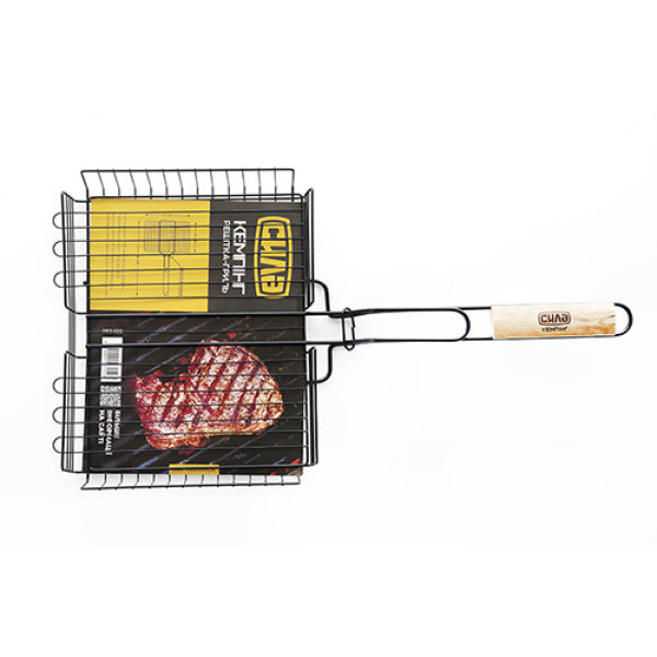 Решітка-гриль высокий борт с антипригарным покрытием 56x31x24x5,5см СИЛА Арт.960402