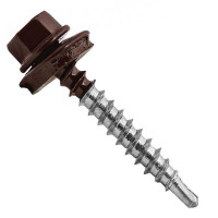 Саморез 4,8*19 8017 шоколад металл Арт.801719