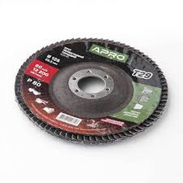 Круг лепестково-торцевой Р80 конус 125мм APRO Арт.830465