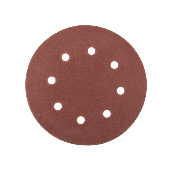 Круг шліфувальний 8 отворів P240 на липучці Ø125мм 10шт APRO Арт.828027