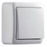 Вимикач 1кл зовнішній  Viko білий Арт.012636