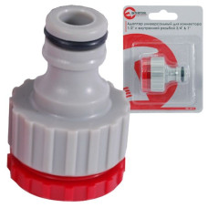 Адаптер 1/2" із внутр різьбою 3/4" та 1 INTERTOOL Арт.GE-1011