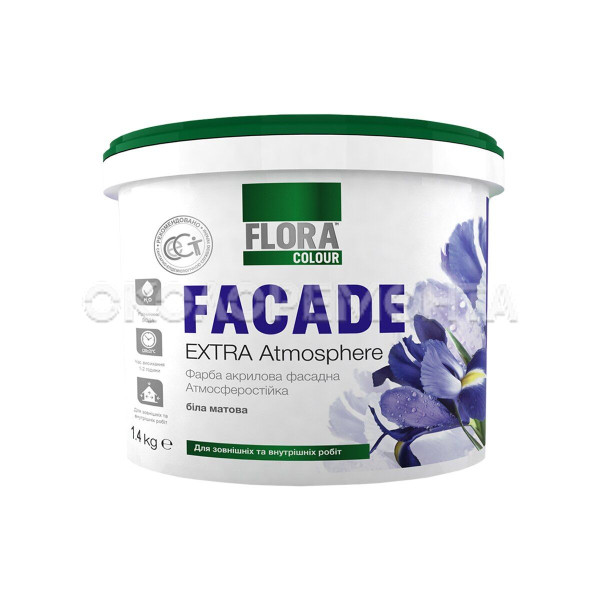 Фасадна акрилова фарба FLORA COLOUR 4,2кг.Арт.ФФ-007