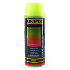 Емаль флуоресцентна акрилова жовтий 400мл UNIFIX Арт.951061