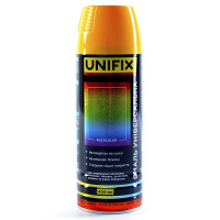 Емаль універсальна акрилова RAL1028 жовтий динний глянець 400мл UNIFIX Арт.951016