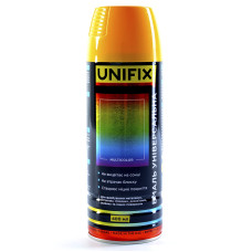 Емаль універсальна акрилова RAL1028 жовтий динний глянець 400мл UNIFIX Арт.951016