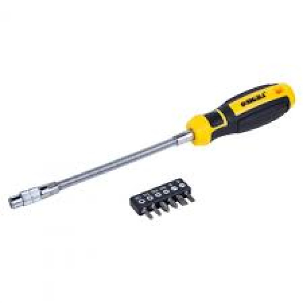 Отвертка с гибким валом и битами 6шт Sigma Арт.4009721