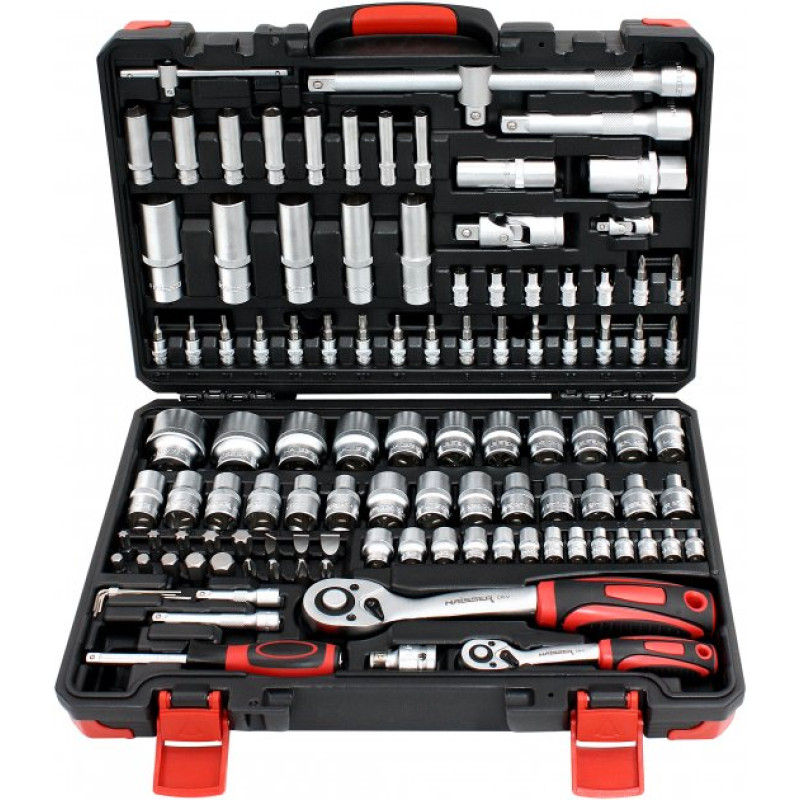 Набор инструментов 1/2", 1/4" 108 предметов Haisser Арт.91907