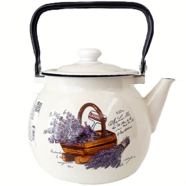 Чайник емальований 3.5л 27130/2 Кошик лаванди Арт.10919