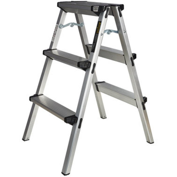 Драбина 2*3 3D двостороння алюмінієва Арт.148549